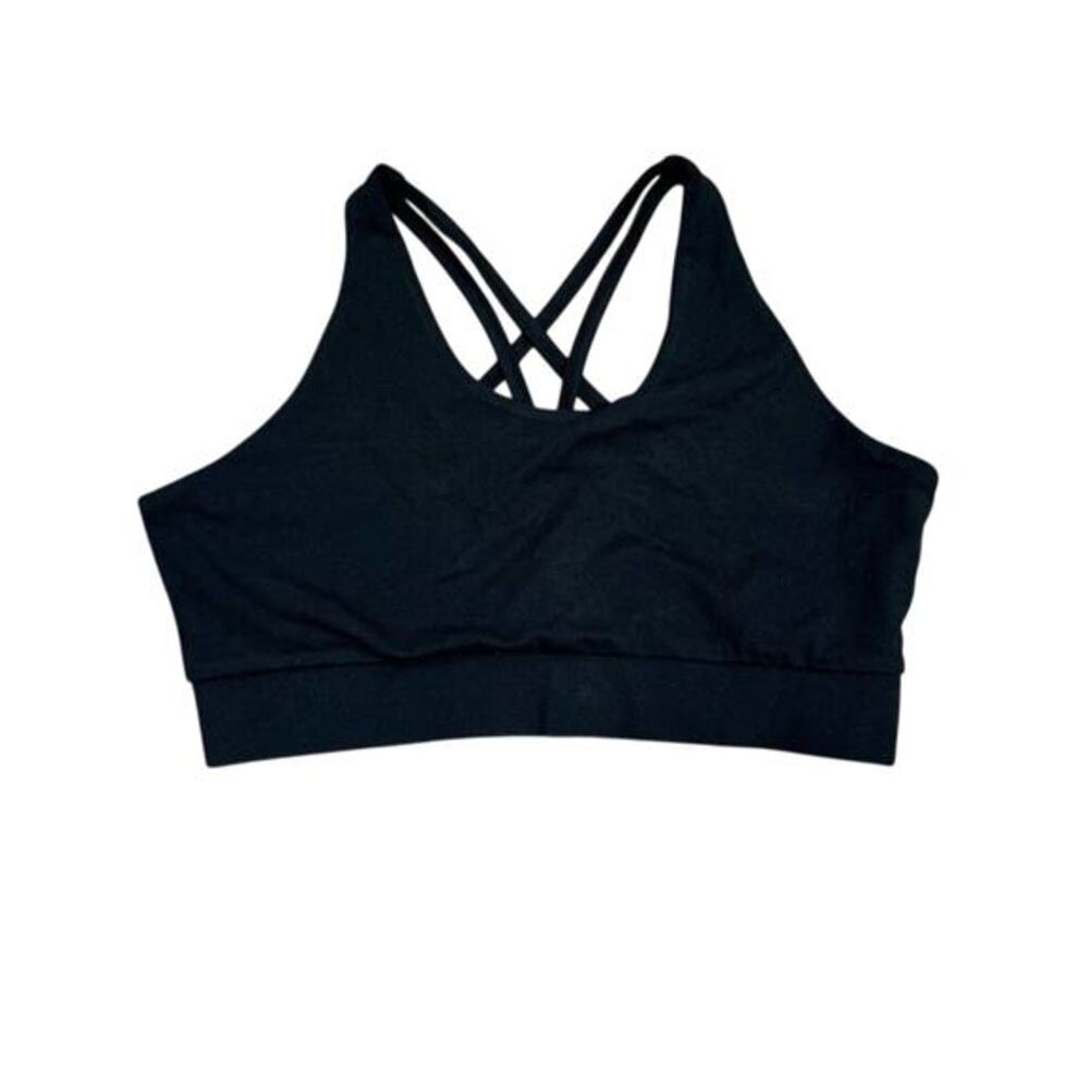 NWT True North‎ Sustainable Athleisure Sports Bra Black Comfort Women's Size XL